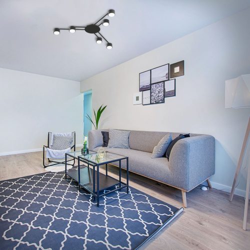 Mennyezeti lámpa csillár 6x GX53 LED Fekete Modern Videx