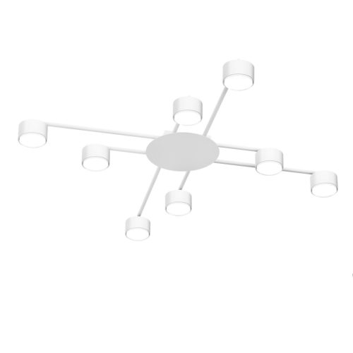Mennyezeti lámpa csillár 8x GX53 LED Fehér Modern Videx