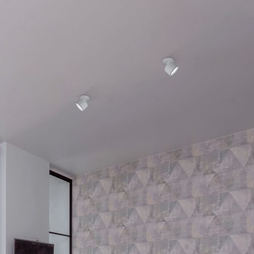 Fali mennyezeti lámpatest, felületre szerelhető spotlámpa GX53 fehér Videx