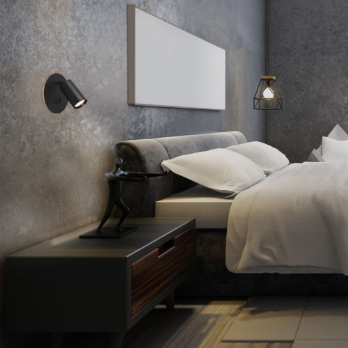 Fali lámpa fényszóró 5W 380lm 2700K meleg fekete Videx