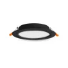 LED panel süllyesztett lámpatest 6W 620lm 4000K semleges fekete Videx