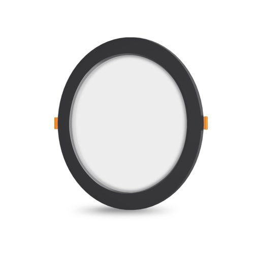 LED panel süllyesztett lámpatest 12W 1350lm 4000K semleges fekete Videx