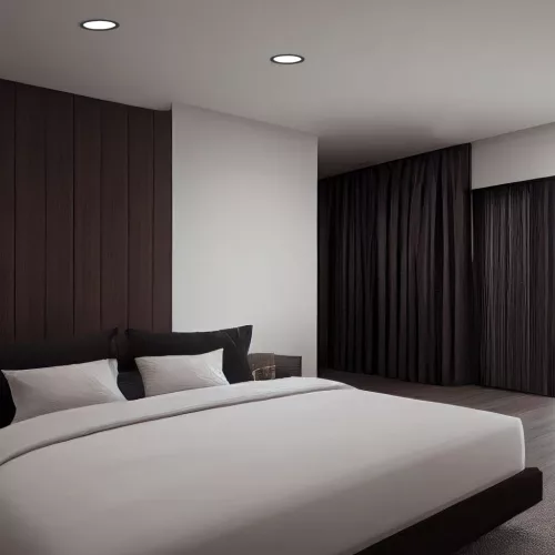 LED panel süllyesztett lámpatest 12W 1350lm 4000K semleges fekete Videx