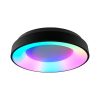 LED mennyezeti lámpa, felületre szerelt 72W 7500lm 2700-6000K CCT + RGB fekete fényerőszabályzó + EDGE Videx távirányító