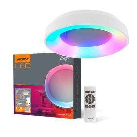   LED mennyezeti lámpa, felületre szerelt 72W 7500lm 2700-6000K CCT + RGB fehér szabályozható + EDGE Videx távirányító