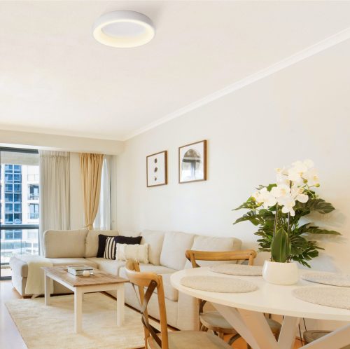 LED mennyezeti lámpa, felületre szerelt 72W 7500lm 2700-6000K CCT + RGB fehér szabályozható + EDGE Videx távirányító