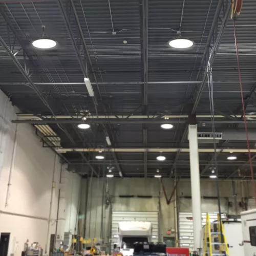 LED magasba építhető lámpa 100W 16200lm 5000K Semleges 90° IP65 IK07 mAh Függesztett fekete VIDEX