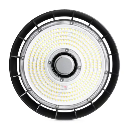 LED ipari magasbalátó lámpa 150W 25000lm 5000K semleges 90° fekete függeszték IP65 Videx