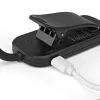 LED asztali olvasó- és éjjeli lámpa 0.7W 60lm CCT 1000mAh akkumulátoros USB-C fekete Videx