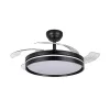 Mennyezeti ventilátor 106cm LED mennyezeti lámpa 60W 5400lm 3000-6000K CCT fekete Videx