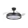 Mennyezeti ventilátor 106cm LED mennyezeti lámpa 60W 5400lm 3000-6000K CCT fekete Videx
