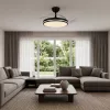 Mennyezeti ventilátor 106cm LED mennyezeti lámpa 60W 5400lm 3000-6000K CCT fekete Videx