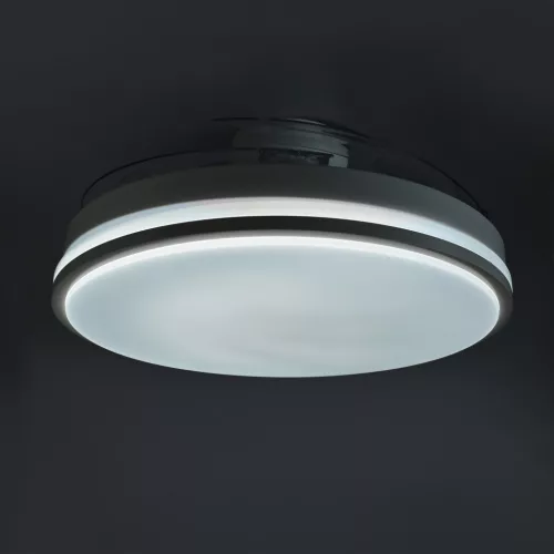 Mennyezeti ventilátor 106cm LED mennyezeti lámpa 60W 5400lm 3000-6000K CCT fekete Videx