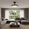 Mennyezeti ventilátor 106cm lámpa mennyezeti plafon LED 60W 5400lm 3000-6500K CCT távirányítóval fehér Videx
