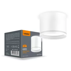   Felületre szerelhető mennyezeti spotlámpa GX53 max 30W fehér VIDEX