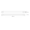 Felületre szerelhető lineáris LED mennyezeti lámpa 150cm 45W 5400lm 4000-6500K CCT fehér VIDEX