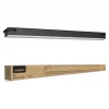Felületre szerelhető lineáris LED mennyezeti lámpa 120cm 40W 5600lm 4000-6500K CCT 96° fekete VIDEX