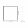 LED panel Süllyesztett COFFER keret 60x60cm 40W 4000K 4000lm KERET VIDEX