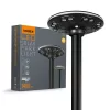 Napelemes LED utcai kerti lámpa mozgásérzékelővel 15W 1400lm 3000K-5000K CCT fekete VL-GLSO-1254-S Videx