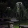 Napelemes LED utcai kerti lámpa mozgásérzékelővel 15W 1400lm 3000K-5000K CCT fekete VL-GLSO-1254-S Videx