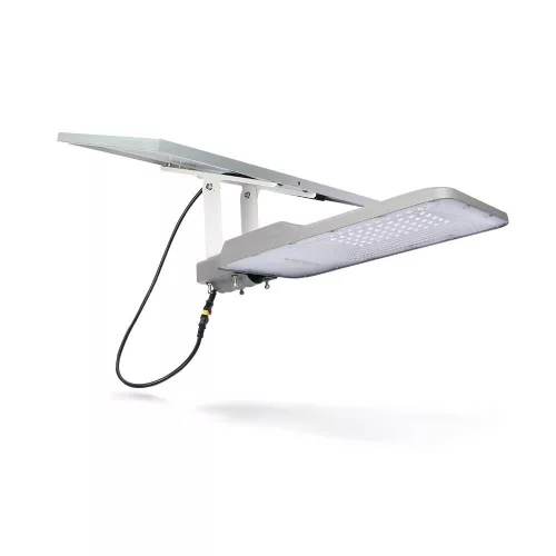 Napelemes reflektor lámpa 50x LED 100W 2500lm 5000K IP65 VIDEX Twilight érzékelő távirányítóval