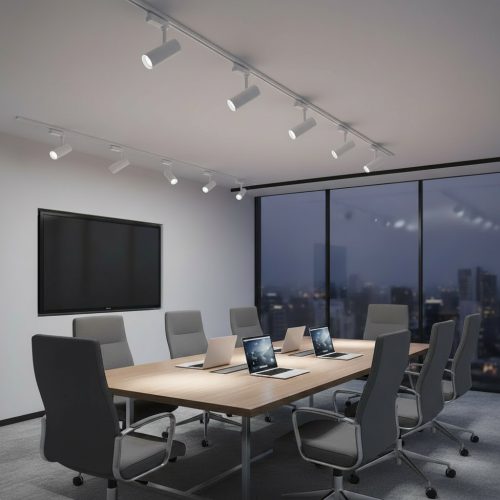 Sínre szerelhető LED spotlámpa 10W 4000K 800lm 90CRI Állítható fehér Videx