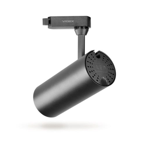 Sínre szerelhető LED spotlámpa 20W 4000K 1600lm 90CRI 36° Állítható fekete Videx