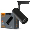 Sínre szerelhető LED spotlámpa 30W 4000K 2400lm 90CRI 36° Állítható fekete Videx