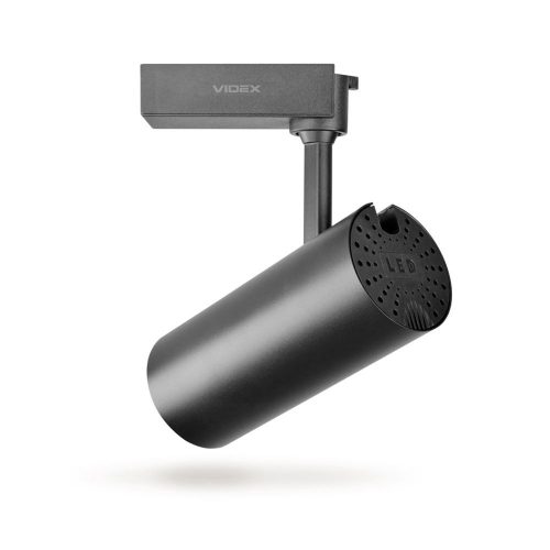 Sínre szerelhető LED spotlámpa 30W 4000K 2400lm 90CRI 36° Állítható fekete Videx