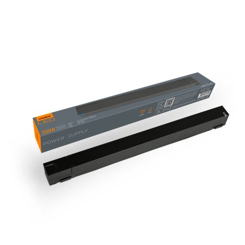 Vékony mágneses sínes tápegység 220-240V fekete VIDEX