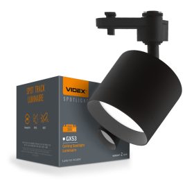 Spotlámpa GX53 sínhez, fekete Videx