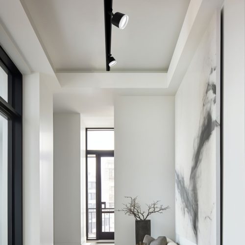 Spotlámpa GX53 sínhez, fekete Videx