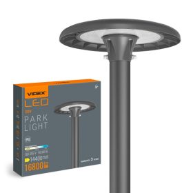   LED Utcai Park Kerti Lámpa 120W 16800lm CCT 90° 0.53A Fekete VIDEX