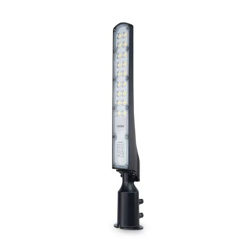 LED utcai lámpa 50W 5000lm 5000K Semleges 130° 0.25A Fekete VIDEX