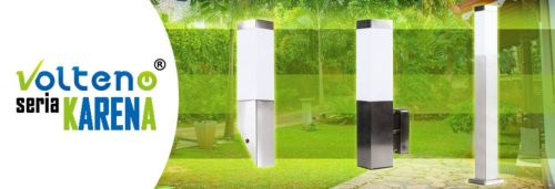 Kerti fali lámpa E27 homlokzati lámpa Egyszerű króm KARENA VOLTENO