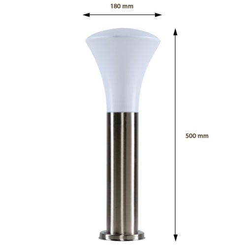 Kültéri LED kerti lámpa BELLA E27 oszlop 50cm króm Volteno