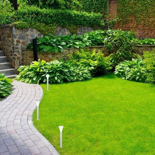 Kültéri LED kerti lámpa BELLA E27 oszlop 80cm Króm Volteno