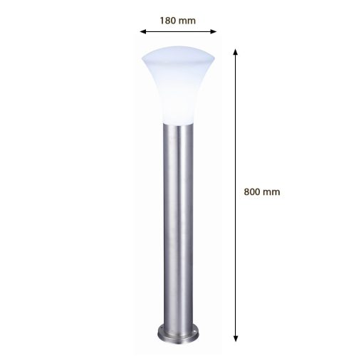 Kültéri LED kerti lámpa BELLA E27 oszlop 80cm Króm Volteno