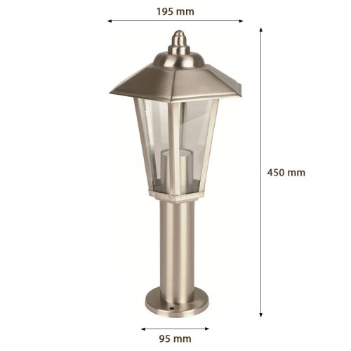 Kültéri LED kerti lámpa JUPITER E27 rúd 45cm Gold Satin Volteno