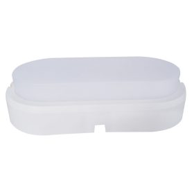   LED lámpatest 10W CSATORNA Garázslámpa Ovális 6000K IP44 Fehér Volteno