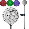 LED-es napkollektoros kerti lámpa GIPS beágyazott RGB 70cm VOLTENO