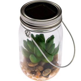   LED napelemes kerti lámpa akasztós tégely kertbe 13,5 cm VO1925 VOLTENO