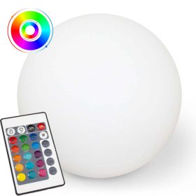   Kerti labda SOLÁR LÁMPA a kertbe TERRESTRIAL LED RGB 30cm + távirányító