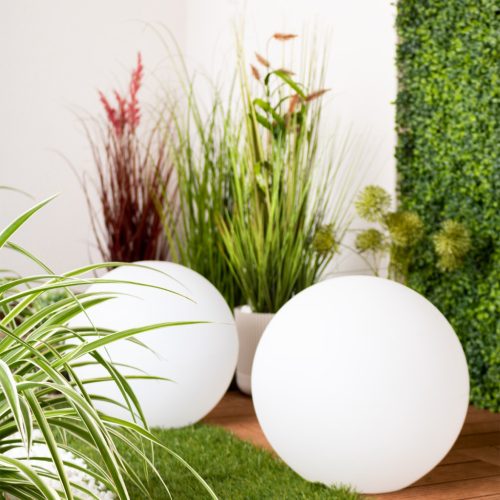 Kerti labda SOLÁR LÁMPA a kertbe TERRESTRIAL LED RGB 30cm + távirányító