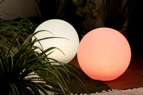 Kerti labda SOLÁR LÁMPA a kertbe TERRESTRIAL LED RGB 30cm + távirányító