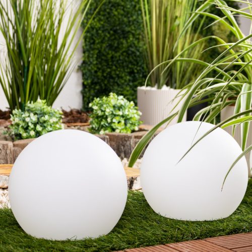 Kerti labda SOLÁR LÁMPA a kertbe TERRESTRIAL LED RGB 20cm + távirányító