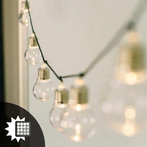 Solar Girland Kerti dekoráció 2M 10x LED IZZÓ