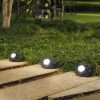 SOLAR STONE LED kerti lámpa 6500K kőutánzat