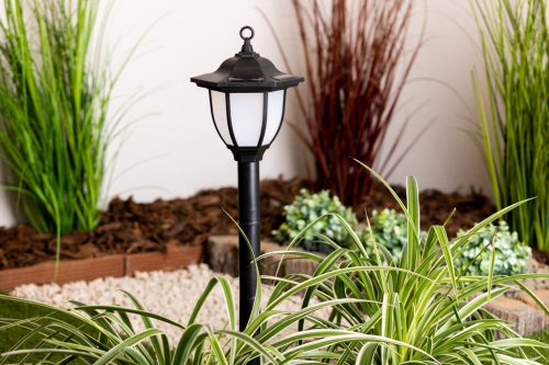 LED napelemes kerti lámpa álló POST 70cm