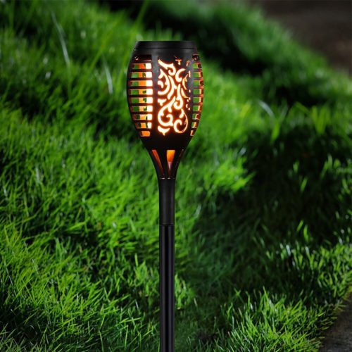 Napelemes kerti lámpa LARGE TORCH LED lánghatás 1700K